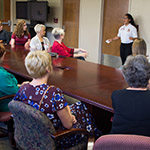 A group of women talking