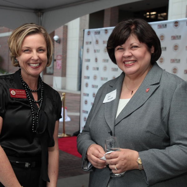 Two women at the Film School festival